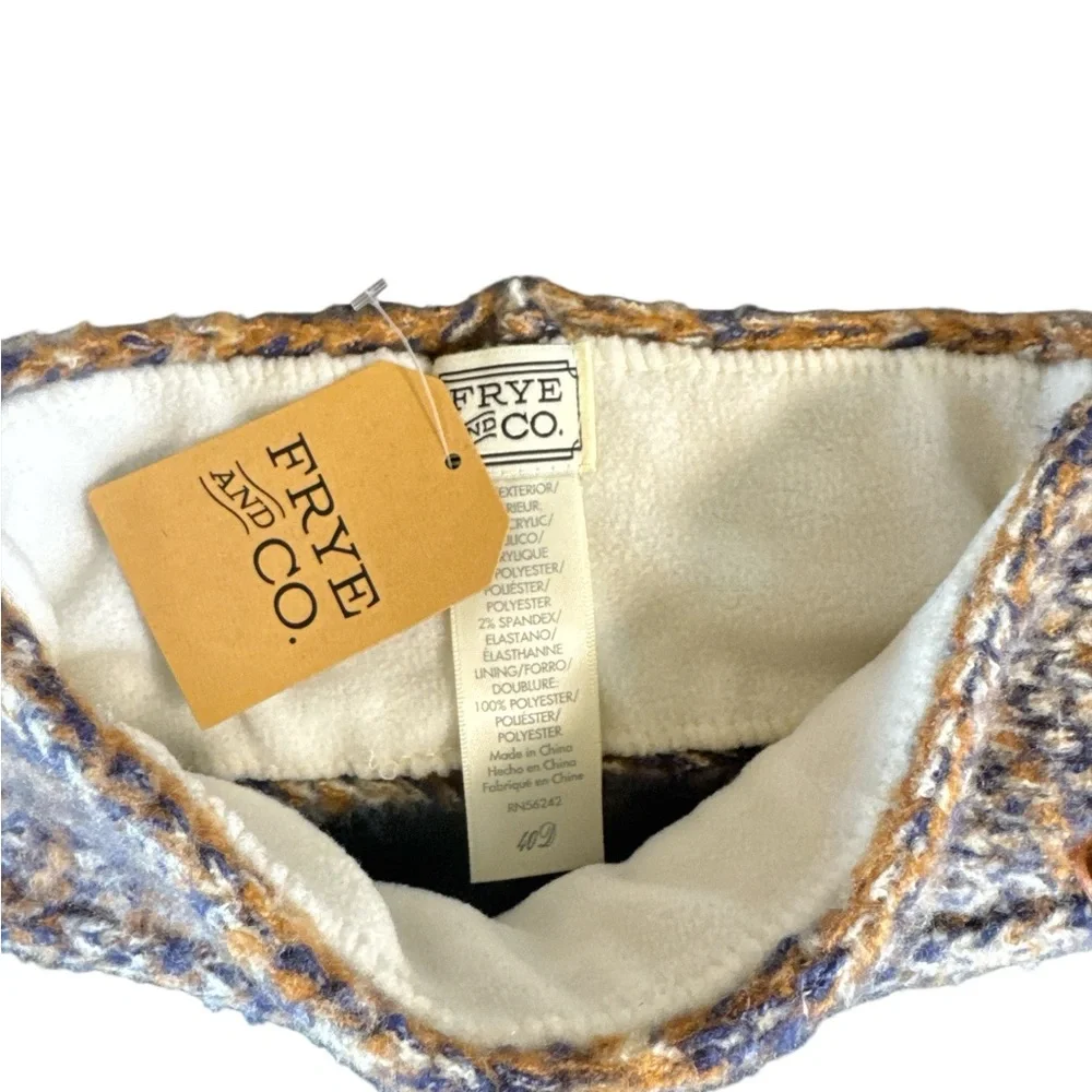Frye Knit Headband in Blue‎ and Tan